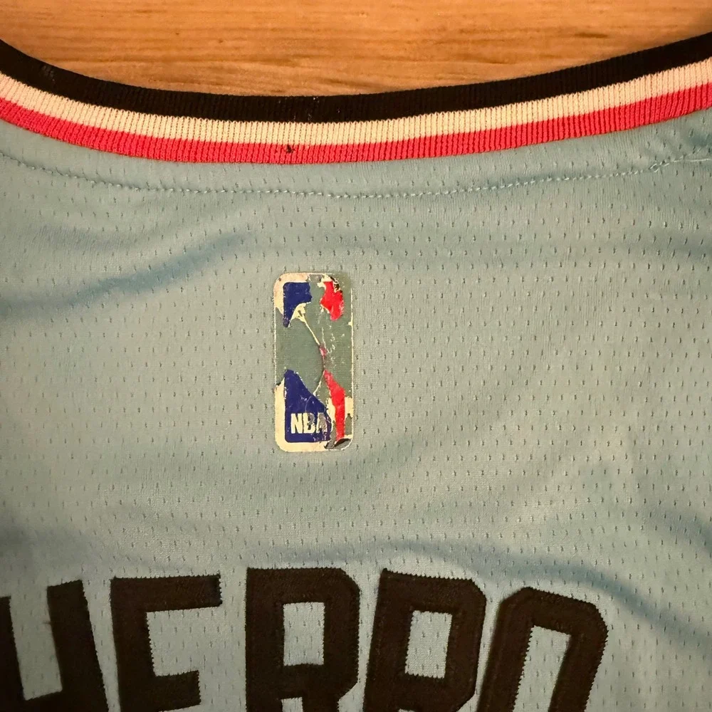 Nike Tyler Herro Miami Heat Vice City Jersey Blue Pink Mens 50 Large NBA 14